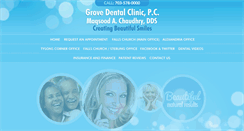 Desktop Screenshot of grovedentalclinic.com